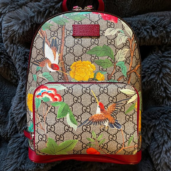 GUCCI GG Supreme Small Tian Backpack - Picture 1 of 9